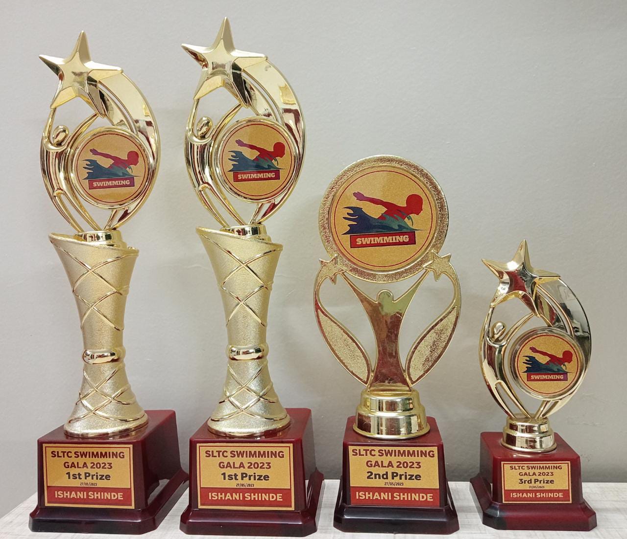 Trophies and medals won by Ishani Shinde